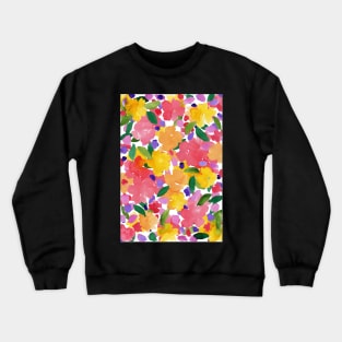 Abtract Watercolour Floral Crewneck Sweatshirt